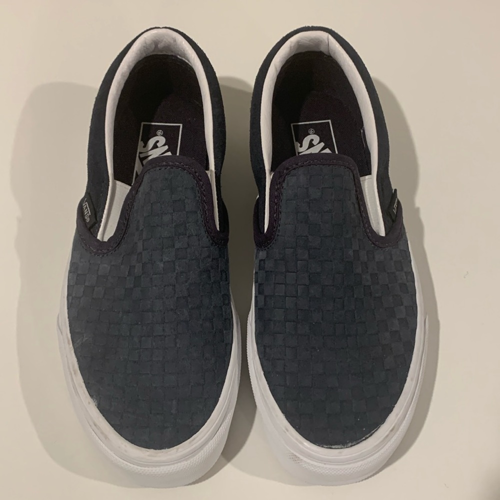 Blue checkers vans
